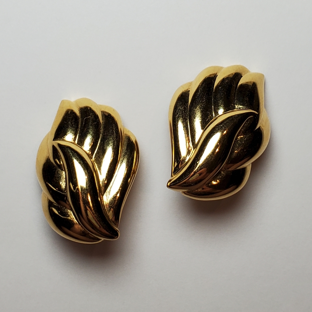 Monet Gold-plated Wing Clip-on Earrings